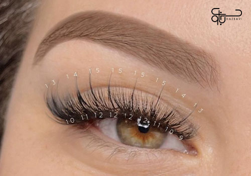 تکنیک اکستنشن مژه اسپایکی