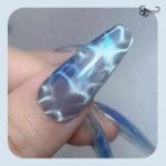 طرح کار شده با مگنت ناخن ساچمه‌ای